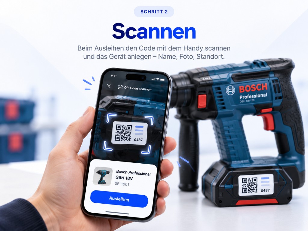 Gerät mit dem Smartphone scannen